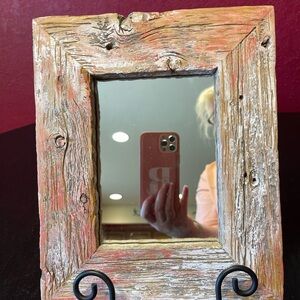 Rustic Wooden Mirror Frame